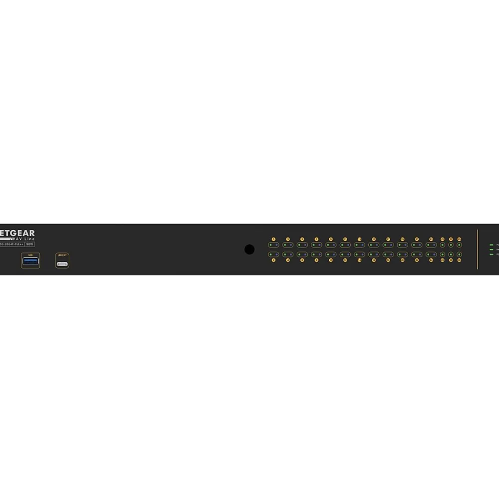 Clearance Netgear AV Line 26-Port Gigabit Ethernet Managed Switch, Black (GSM4230UP-100NAS)