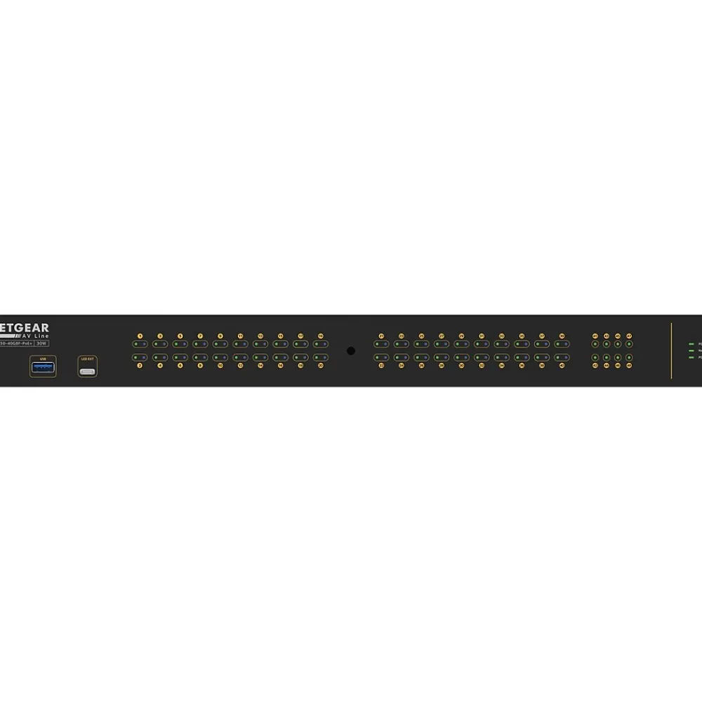 Discount Netgear AV Line 40-Port Gigabit Ethernet Managed Switch, Black (GSM4248P-100NAS)