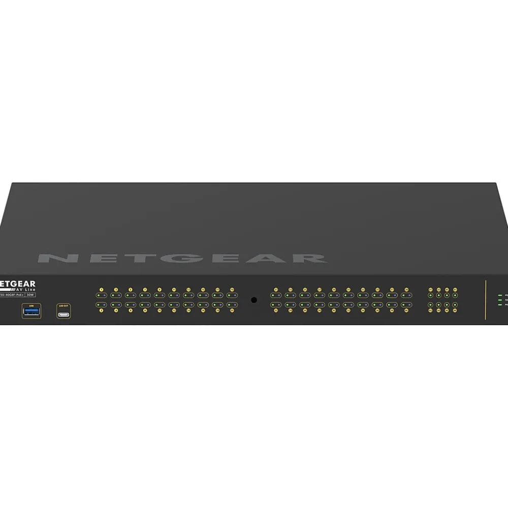 Discount Netgear AV Line 40-Port Gigabit Ethernet Managed Switch, Black (GSM4248P-100NAS)