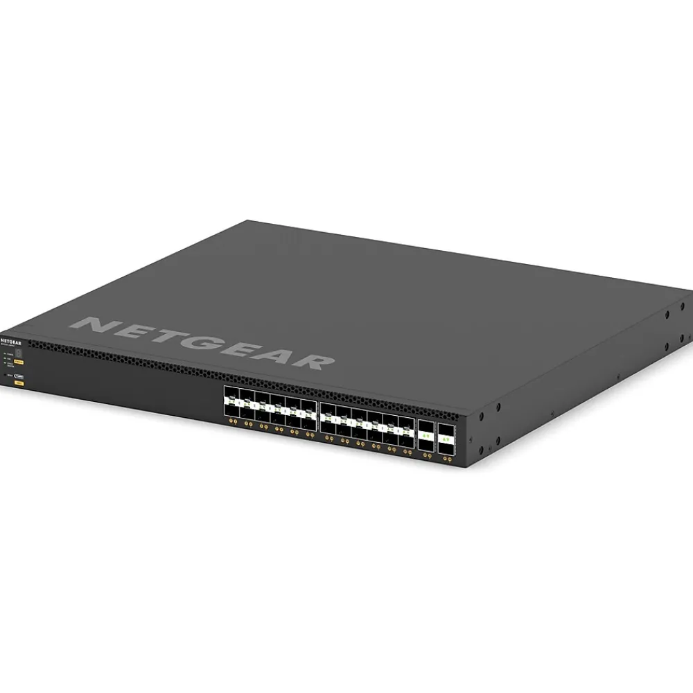 Outlet Netgear M4350-24F4V Series 24x SFP+/4x SFP28 Ports Multi-Gigabit Ethernet Layer 3 Managed Switch, Black (XSM4328FV-100NES)