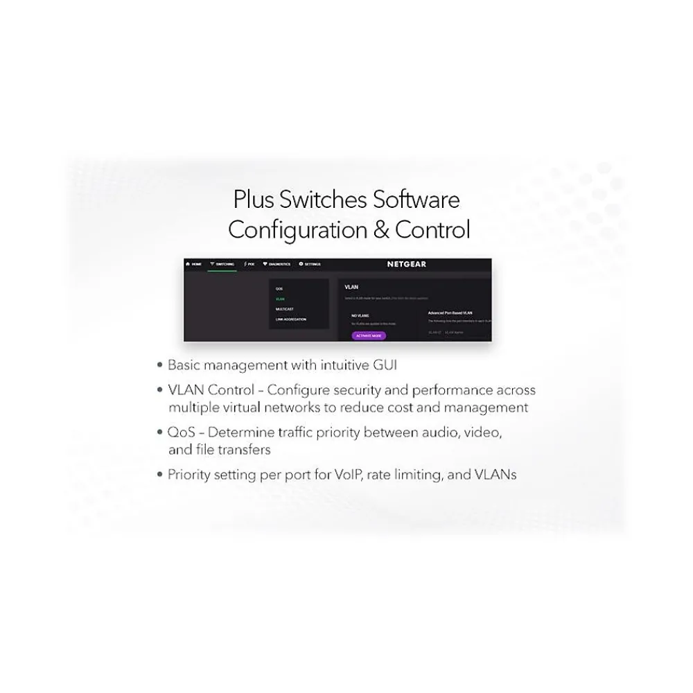 Discount Netgear Plus 8-Port Gigabit Ethernet Managed Switch, Gray (MS108EUP-100NAS)