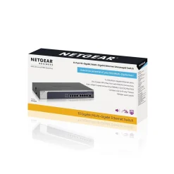 Clearance Netgear 8-Port Gigabit Ethernet Unmanaged Switch, Blue (XS508M-100NAS)