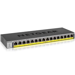Clearance Netgear 16-Port PoE/PoE+ Gigabit Ethernet Unmanaged Switch (GS116LP-100NAS)
