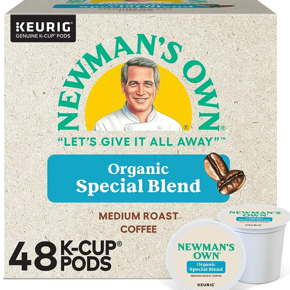 Newman's Own Special Blend Coffee Keurig® K-Cup® Pods, Medium Roast, 48/Box (373293)