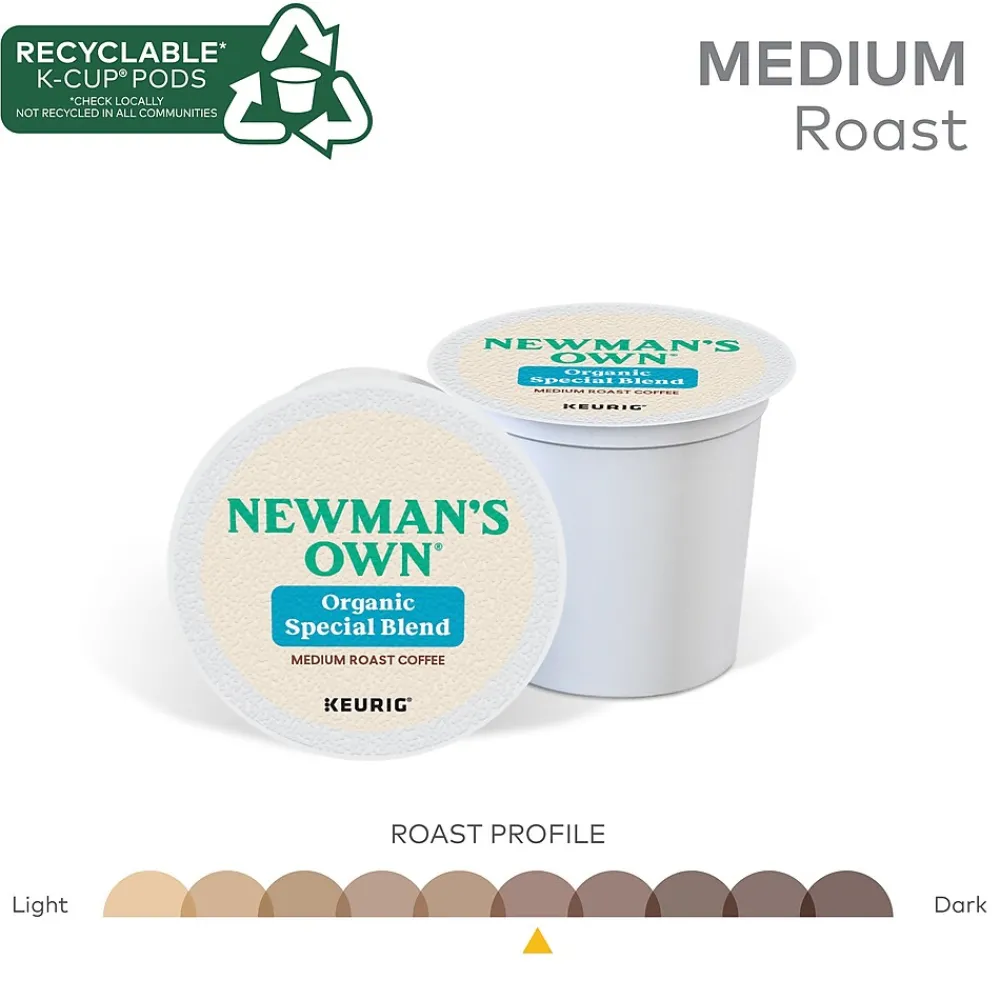Newman's Own Special Blend Coffee Keurig® K-Cup® Pods, Medium Roast, 48/Box (373293)