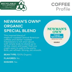 Newman's Own Special Blend Coffee Keurig® K-Cup® Pods, Medium Roast, 48/Box (373293)