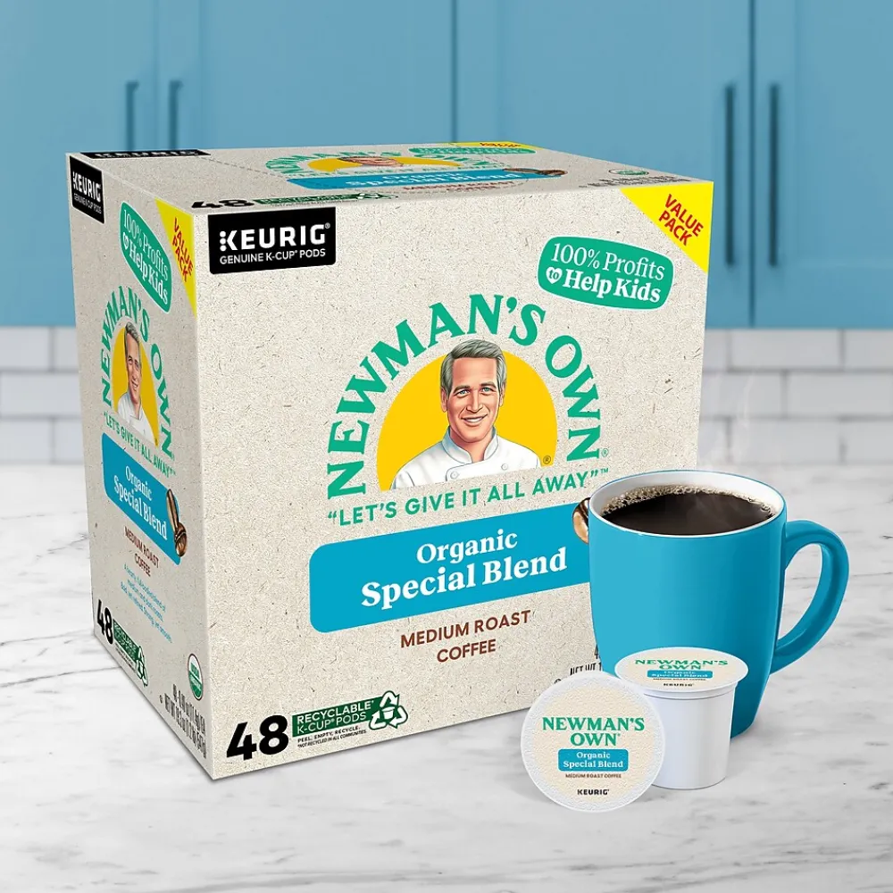 Newman's Own Special Blend Coffee Keurig® K-Cup® Pods, Medium Roast, 48/Box (373293)