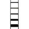 Shelving*Nexxt Hadfield 5-Tier 66" Leaning Wall Shelf, Black (FN16895-6)