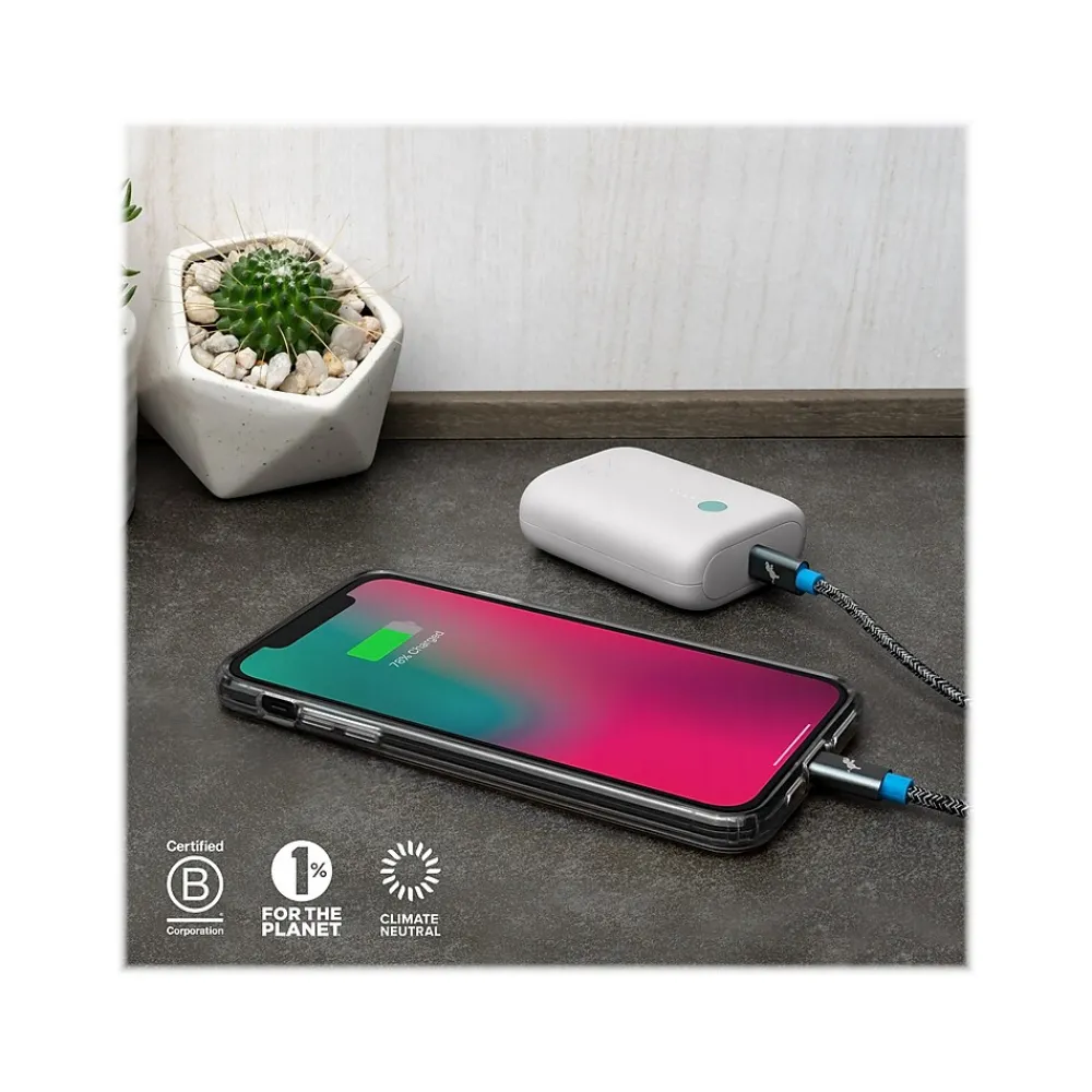 CHAMP Lite USB Type-C Power Bank for Most Smartphones, 5200mAh, Stone (NB-CPC-5K-WHT)<Nimble Sale