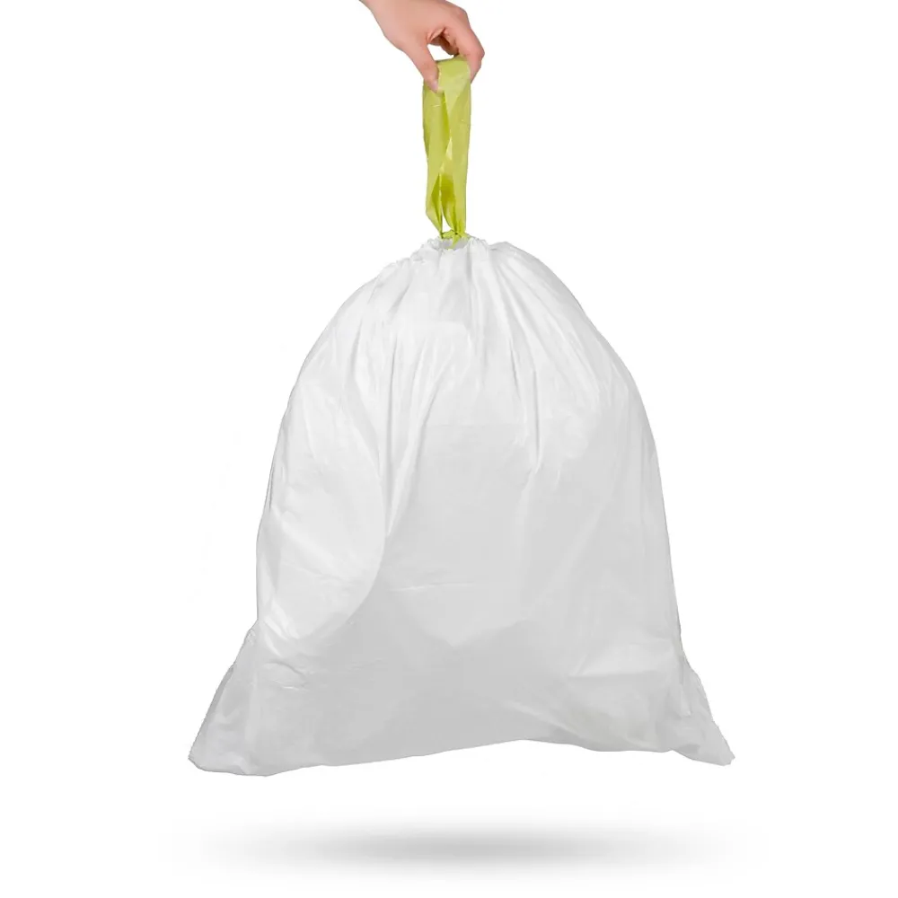 6 Gallon Trash Bag, High Density, White, 30 Bags/Box (NSTB-6-30)<Nine Stars Online