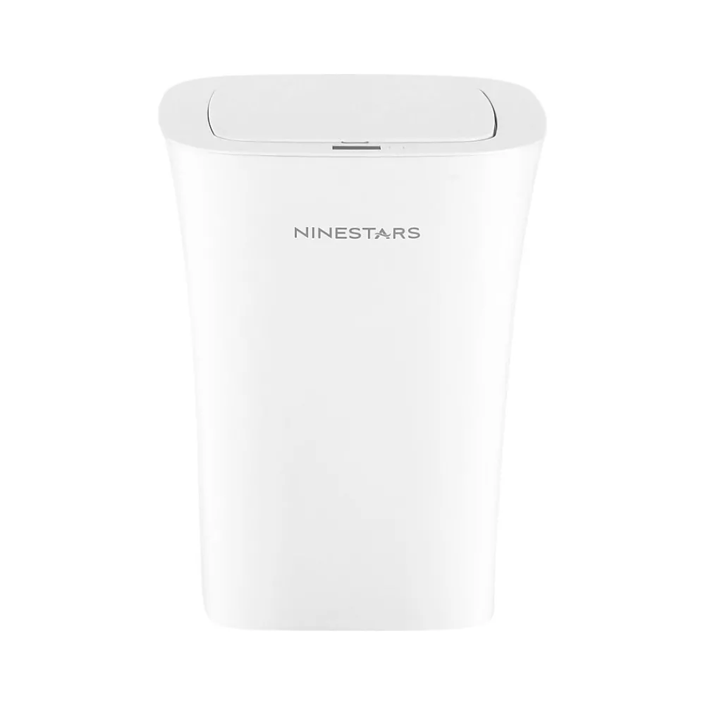 Plastic Sensor Trash Can, 2.6-Gallon, White (DZT-10-11)<Nine Stars Best