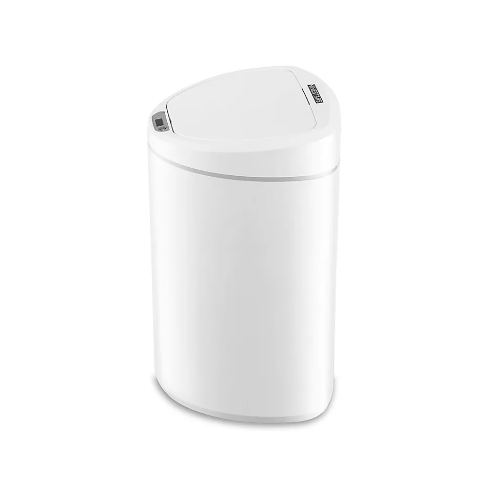 Plastic Sensor Trash Can, 2.6-Gallon, White (DZT-10-29)<Nine Stars Hot