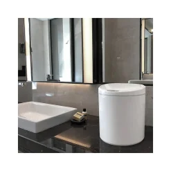 Plastic Sensor Trash Can, 2.6-Gallon, White (DZT-10-29)<Nine Stars Hot