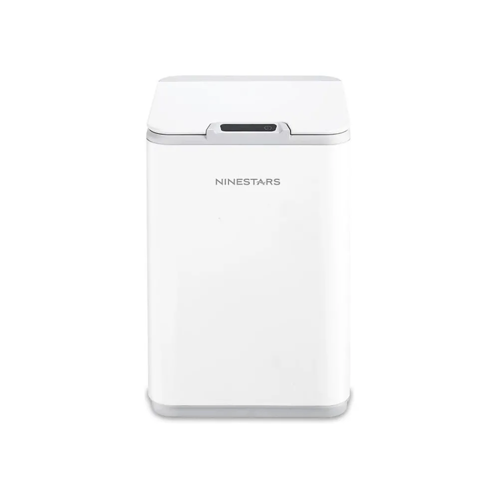 Plastic Sensor Trash Can, 2.6-Gallon, White (DZT-10-35)<Nine Stars Discount