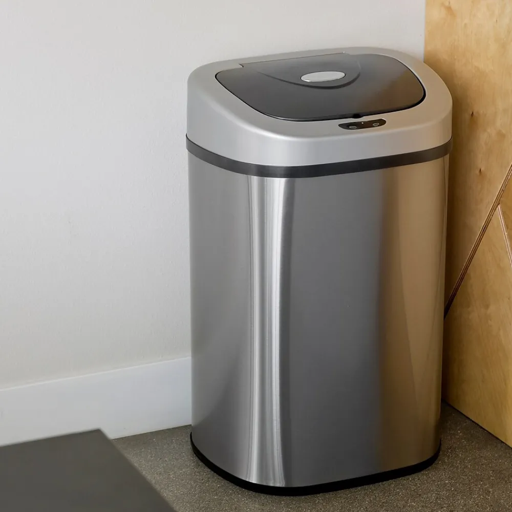 Stainless Steel Motion Sensor Trash Can, 21.1 Gallon (DZT-80-4)<Nine Stars Discount