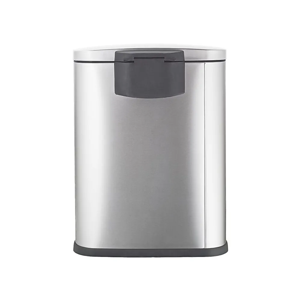Stainless Steel Step Trash Can, 13.21 gal., Silver (SOT-50-3)<Nine Stars Best