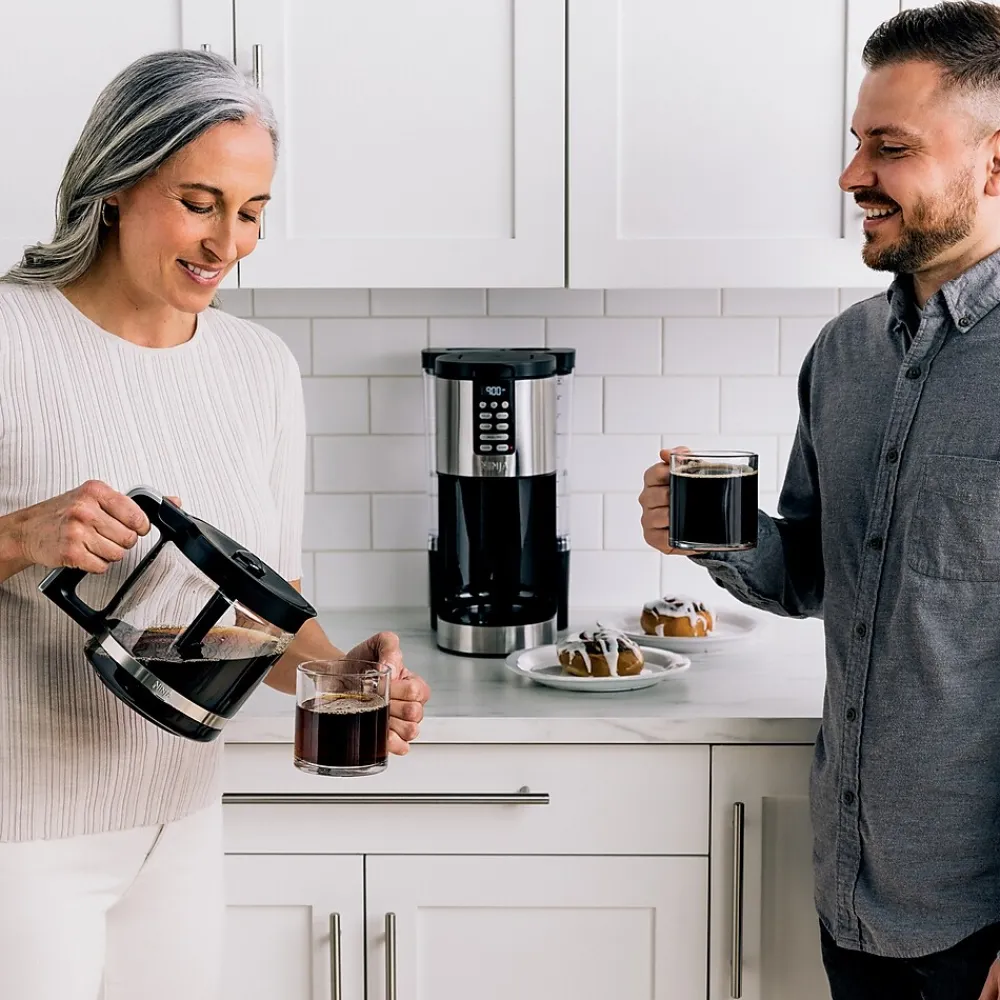 Ninja 14-Cups Automatic Drip Coffee Maker, Black & Stainless Steel (DCM201)