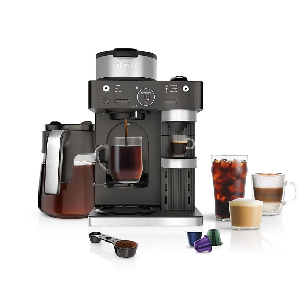Ninja 12-Cups Coffee & Espresso Machine Combination, Black (CFN601)