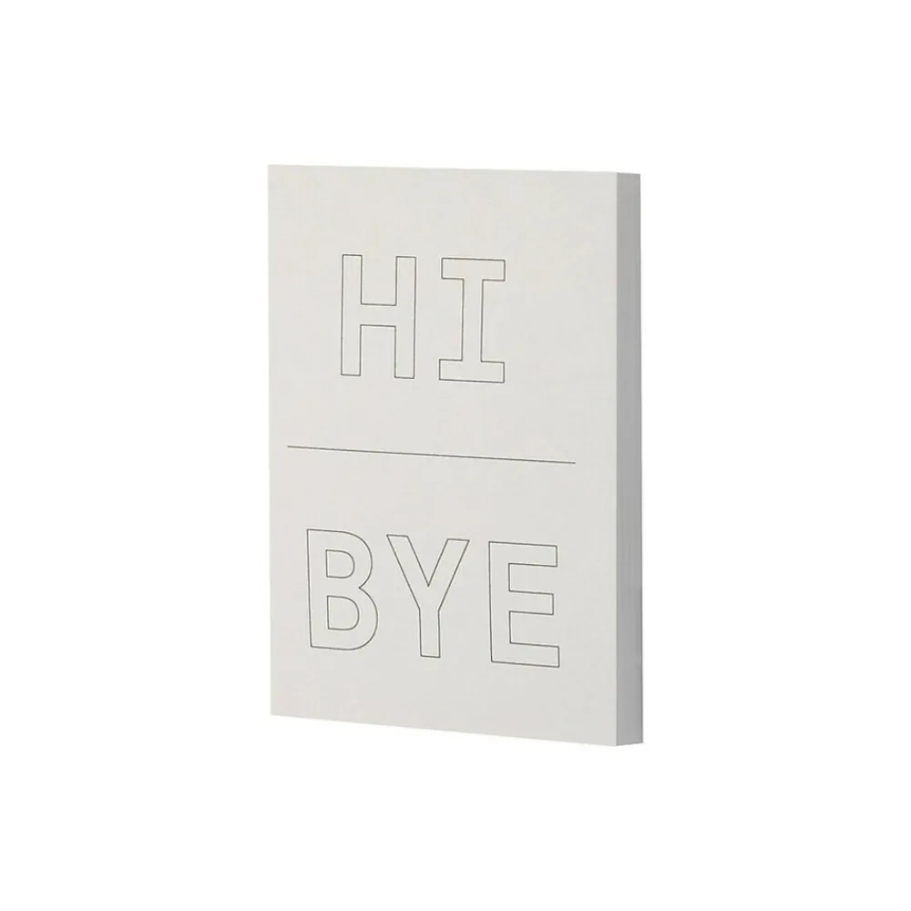 Post-It Notes*Post-it Noted by ® Grey Hi and Bye Notes, 2.9" x 4", 100 Sheets/Pad (NTD5-34-HB)