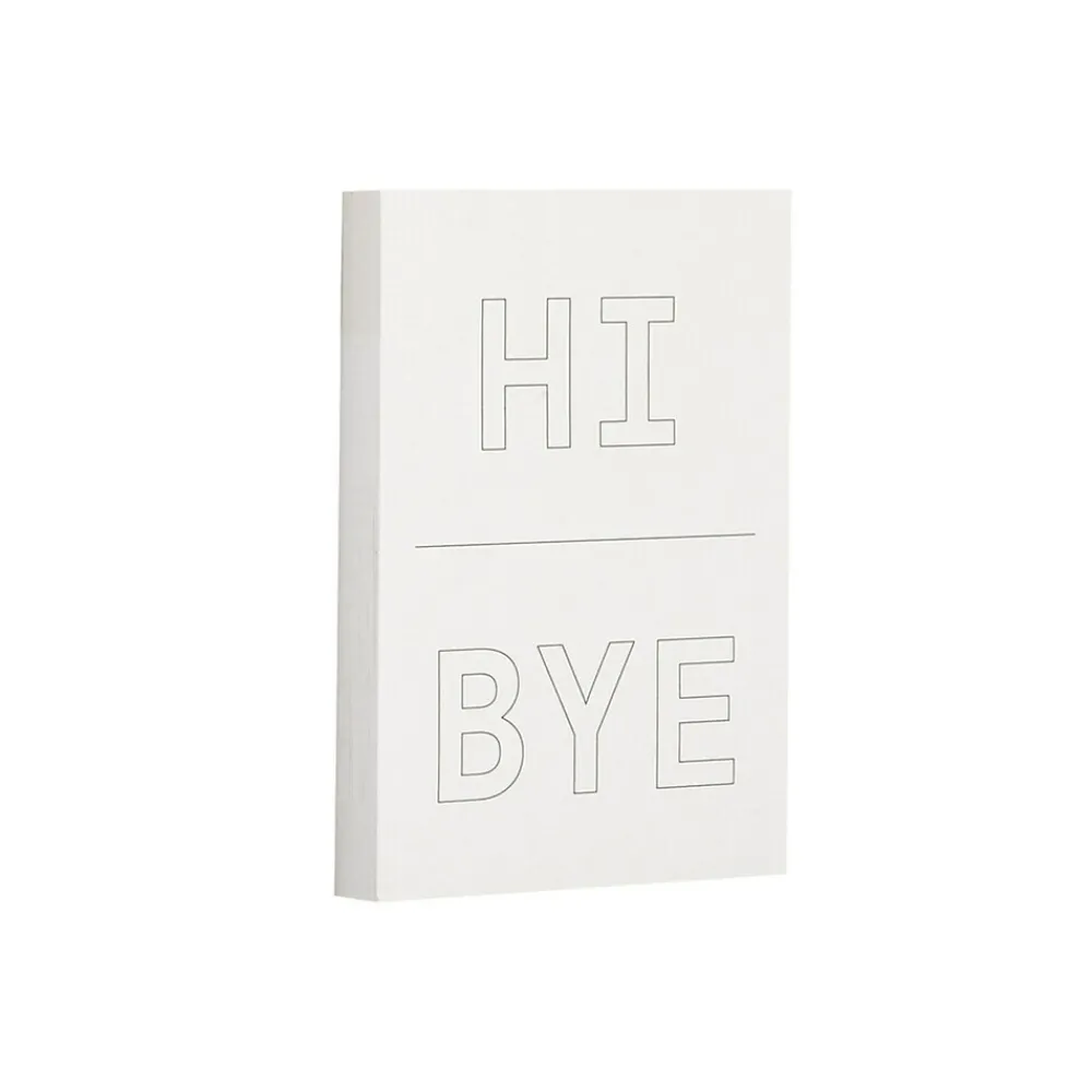 Post-It Notes*Post-it Noted by ® Grey Hi and Bye Notes, 2.9" x 4", 100 Sheets/Pad (NTD5-34-HB)