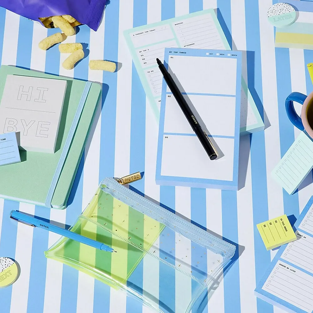 Post-It Notes*Post-it Noted by ® Grey Hi and Bye Notes, 2.9" x 4", 100 Sheets/Pad (NTD5-34-HB)
