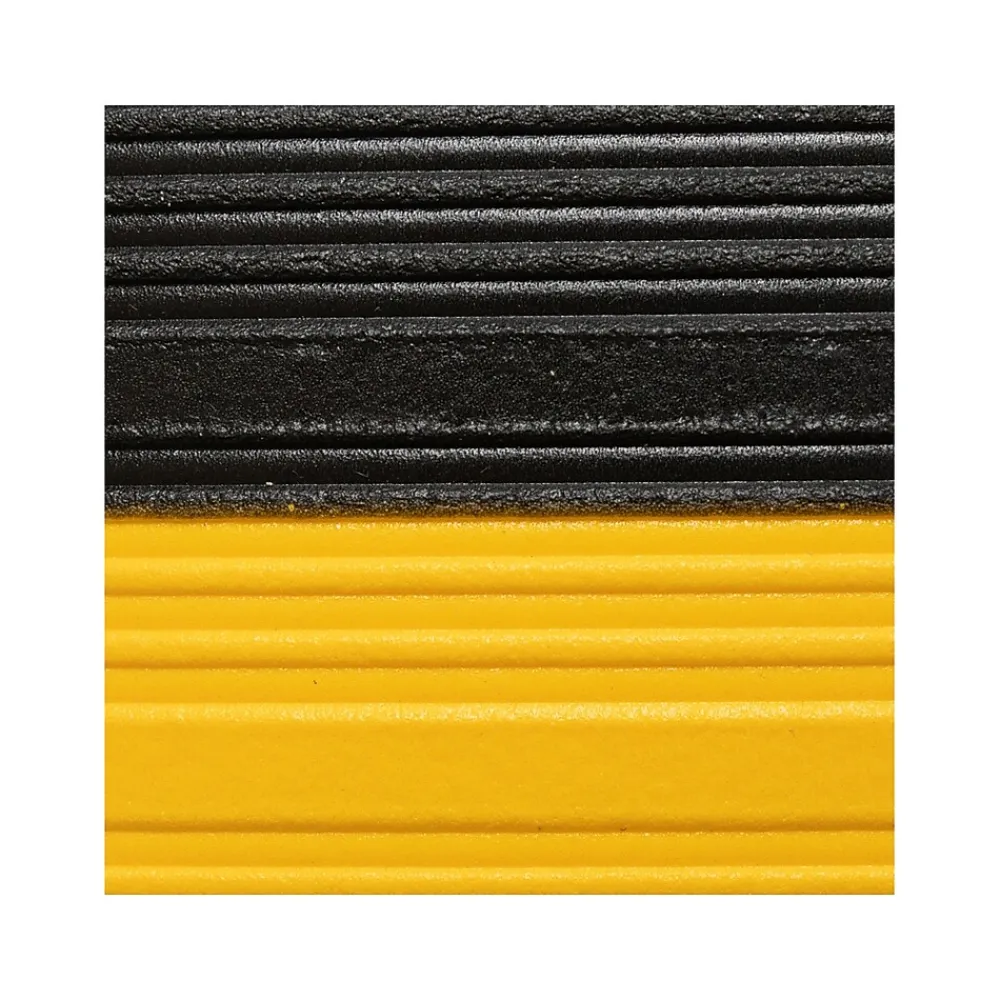 NoTrax Airug Anti-Fatigue Mat, 60" x 36", Black/Yellow (410S0535BY)
