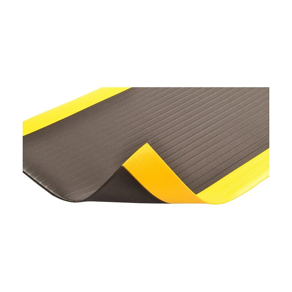 NoTrax Airug Anti-Fatigue Mat, 36" x 24", Black/Yellow (410S0523BY)