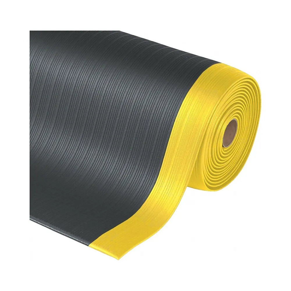 NoTrax Airug Anti-Fatigue Mat, 36" x 24", Black/Yellow (410S0523BY)