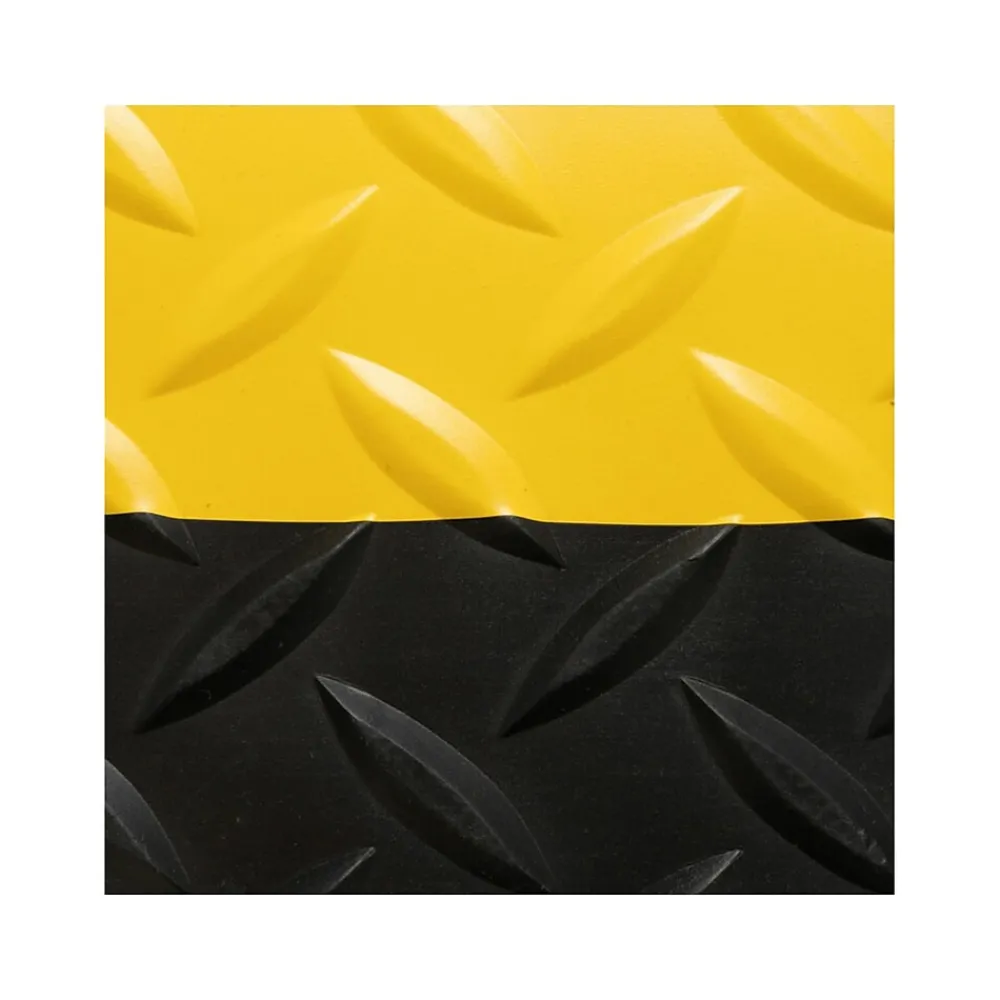 NoTrax Cushion Trax Anti-Fatigue Mat, 60" x 36", Black/Yellow (479S0035YB)