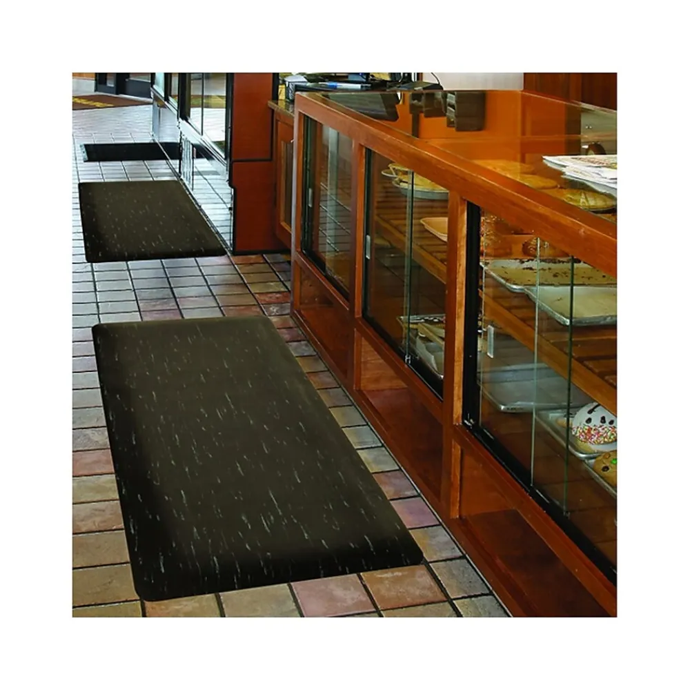 NoTrax Marble Sof-Tyle Anti-Fatigue Mat, 36" x 24", Black (470S2436BL)