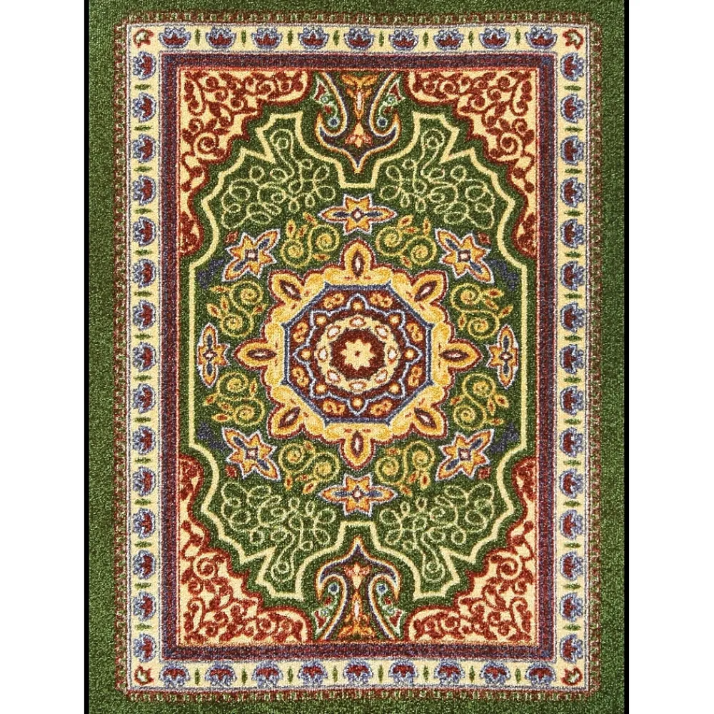 NoTrax OrienTrax Nylon Fiber Specialty Entrance Floor Mat, 5' x 8', Emerald