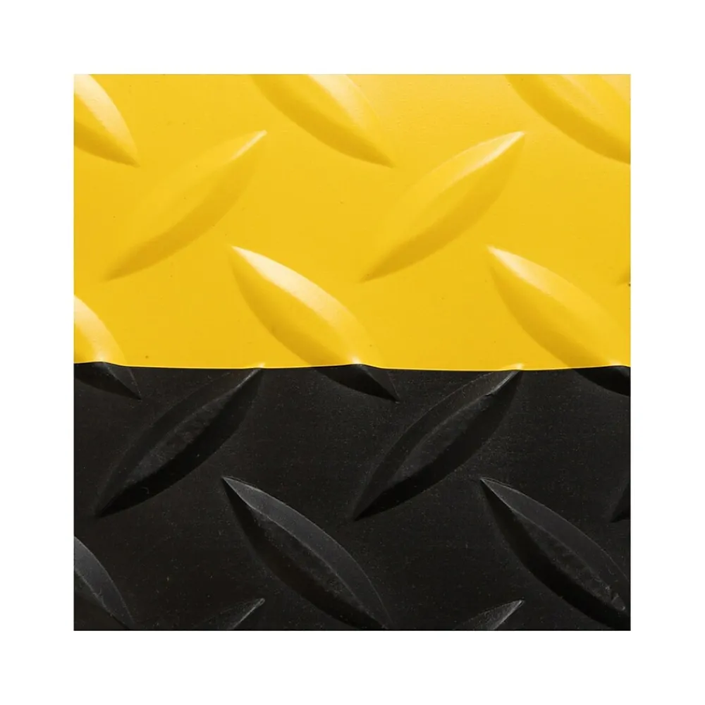 NoTrax Saddle Trax Anti-Fatigue Mat, 36" x 24", Black/Yellow (979S0023YB)