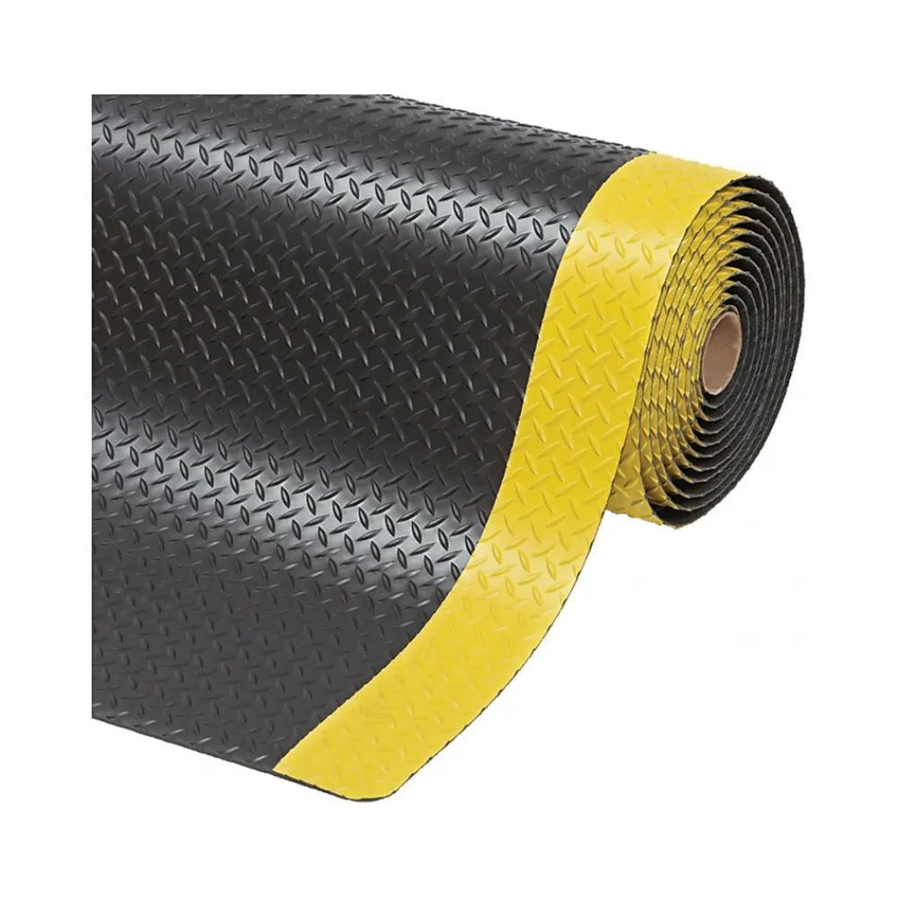 NoTrax Saddle Trax Anti-Fatigue Mat, 60" x 36", Black/Yellow (979S0035YB)