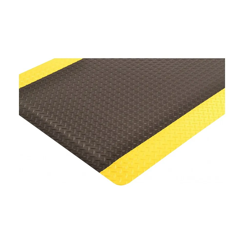 NoTrax Saddle Trax Anti-Fatigue Mat, 60" x 36", Black/Yellow (979S0035YB)