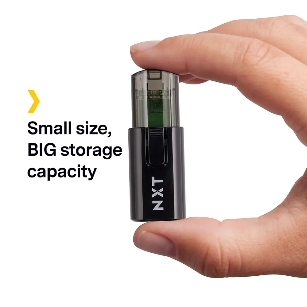Online NXT Technologies 128GB USB 3.2 Type-A Flash Drive, Black (NX61119)