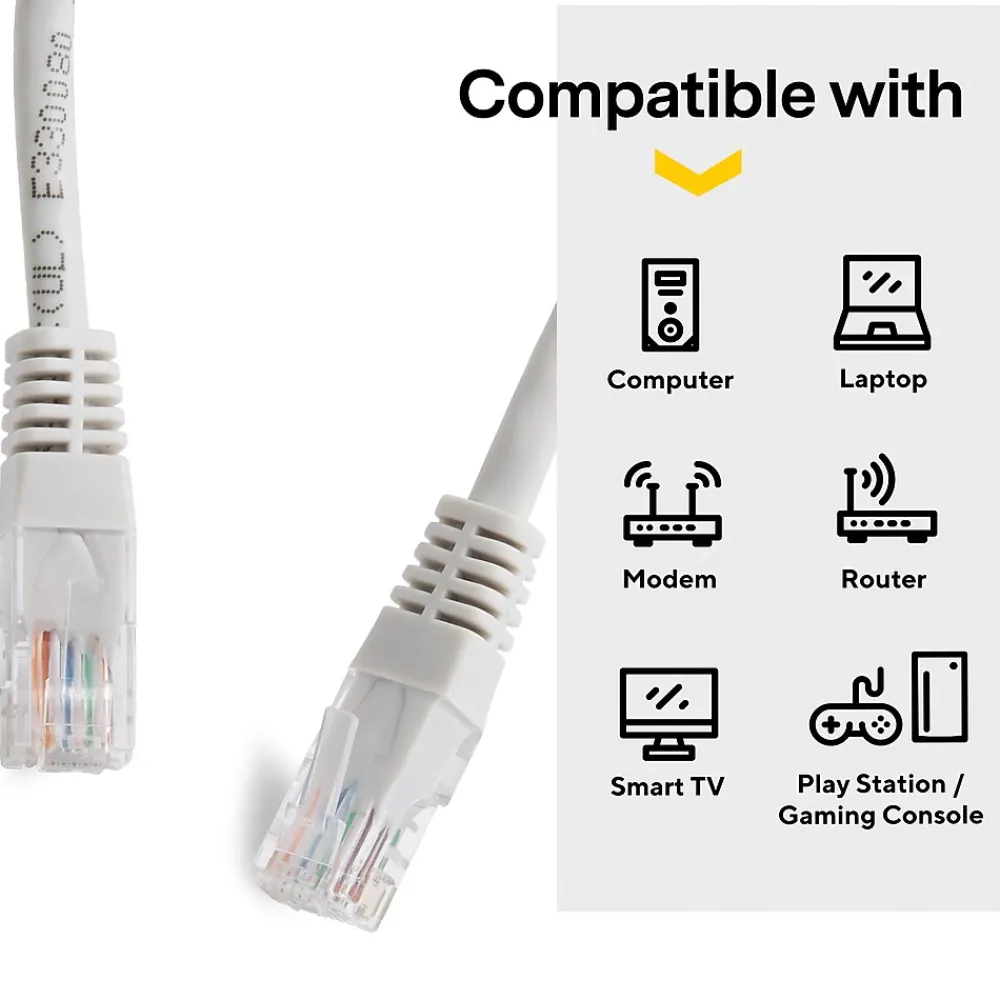 NXT Technologies ™ NX56841 50' CAT-6 Cable, Gray