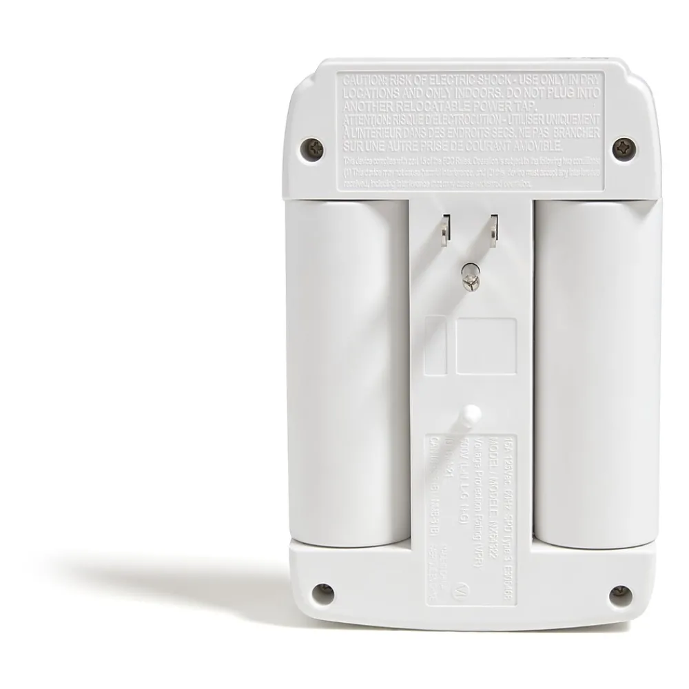NXT Technologies ™ 6-Outlet 2 USB Swivel Wall Tap, 900 Joules (NX54322)