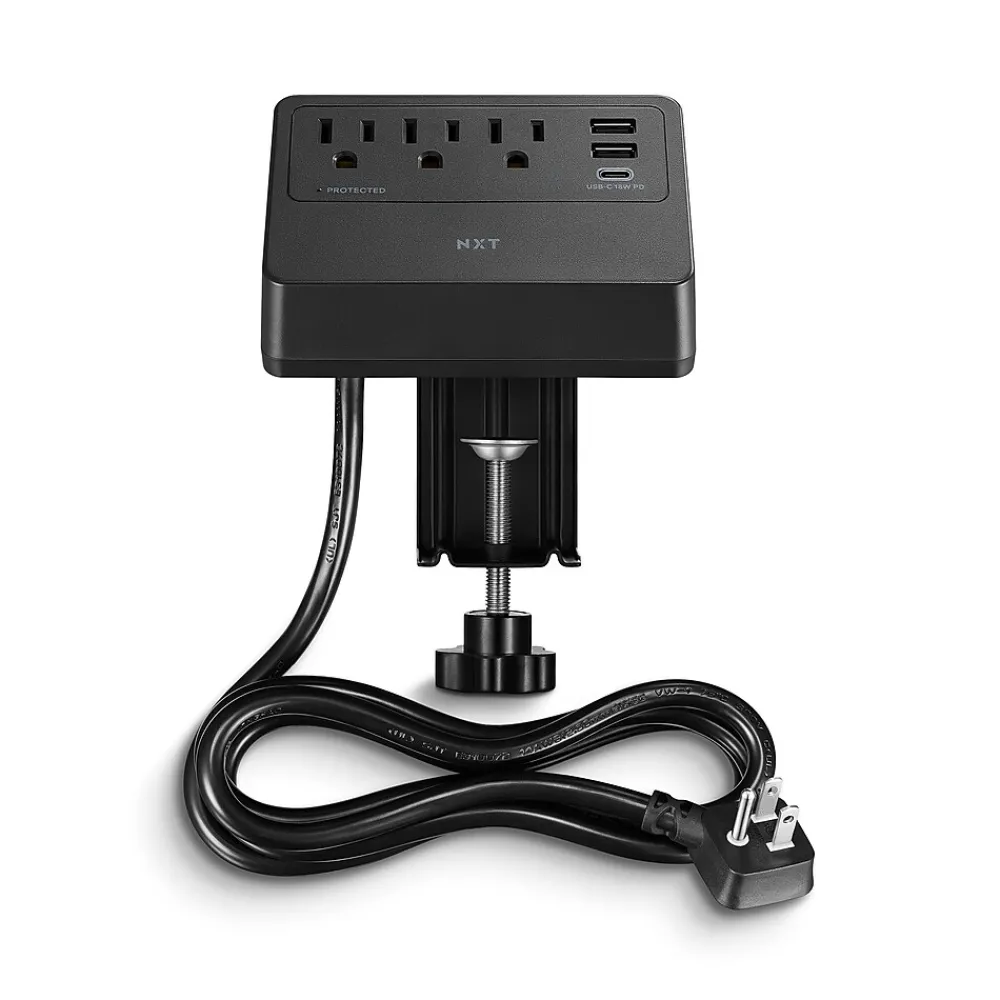 NXT Technologies ™ 3-Outlet Plus USB Surge Protector, 5' Cord, 900 Joules (NX61430)