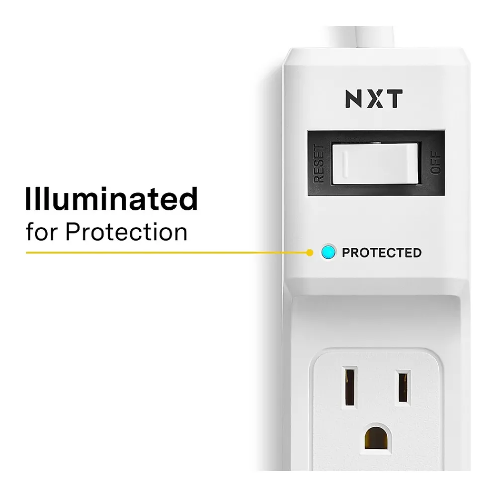 NXT Technologies ™ 6-Outlet Surge Protector, 12' Cord, 900 Joules (NX61425)