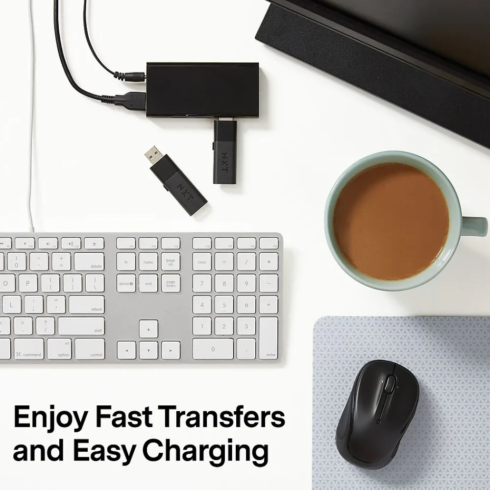 NXT Technologies ™ 7-Port USB 3.0 Hub, Black (NX29746)