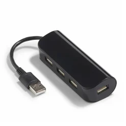 NXT Technologies â„¢ 4-Port USB 2.0 Hub, Black (NX56850)