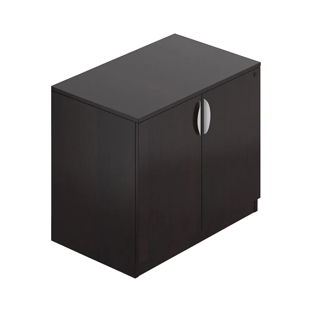 Storage Cabinets*Offices to go 29.5" Laminate Storage Cabinet with 1 Shelf, American Espresso (SL3622SC-AEL)