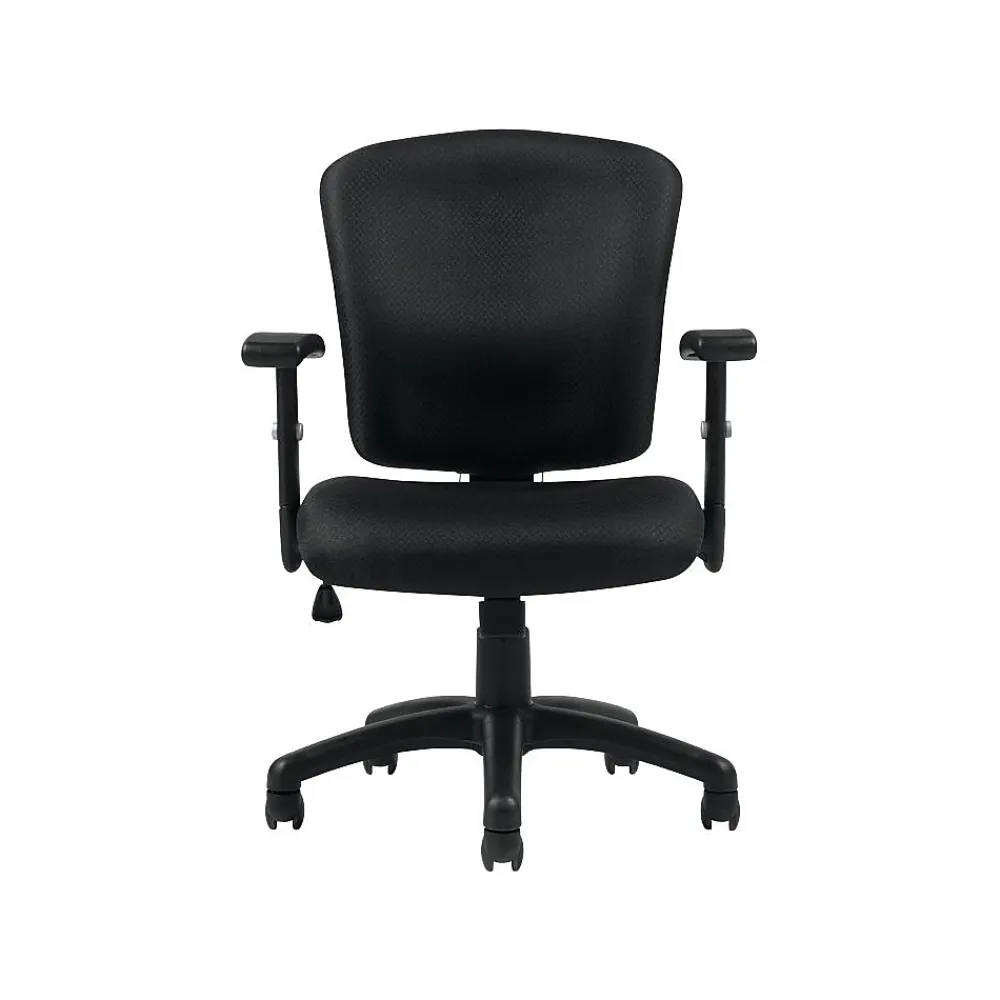 Office Chairs*Offices to go Multi-Function Fabric Task Chair, Black (OTG11850B)