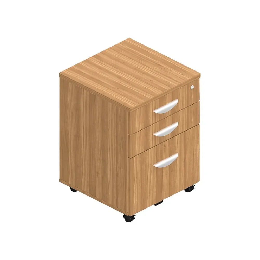 File Cabinets*Offices to go Superior 3-Drawer Vertical File Cabinet, Locking, Letter/Legal, , 22" (TDSL22BBFMAWL) Autumn Walnut