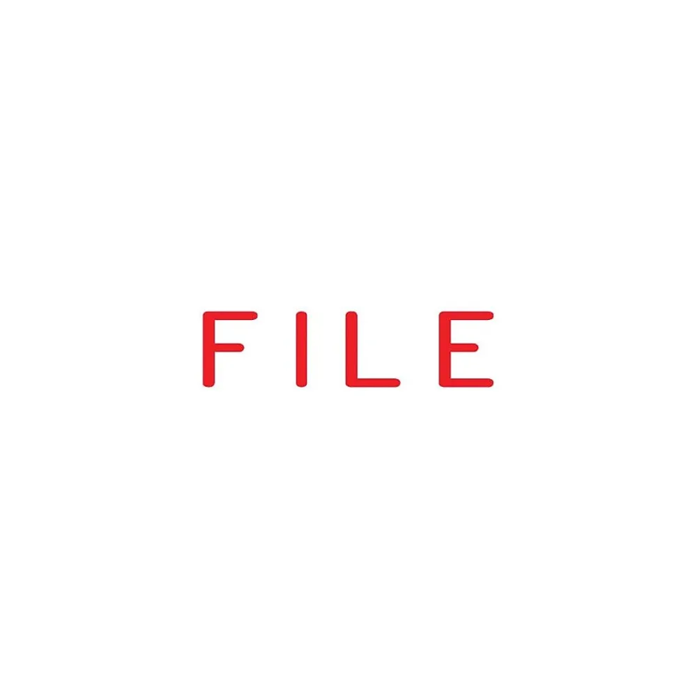 Stamps & Stamp Pads|Offistamp Pre-Inked Stamp, "FILE", Red Ink (034513)