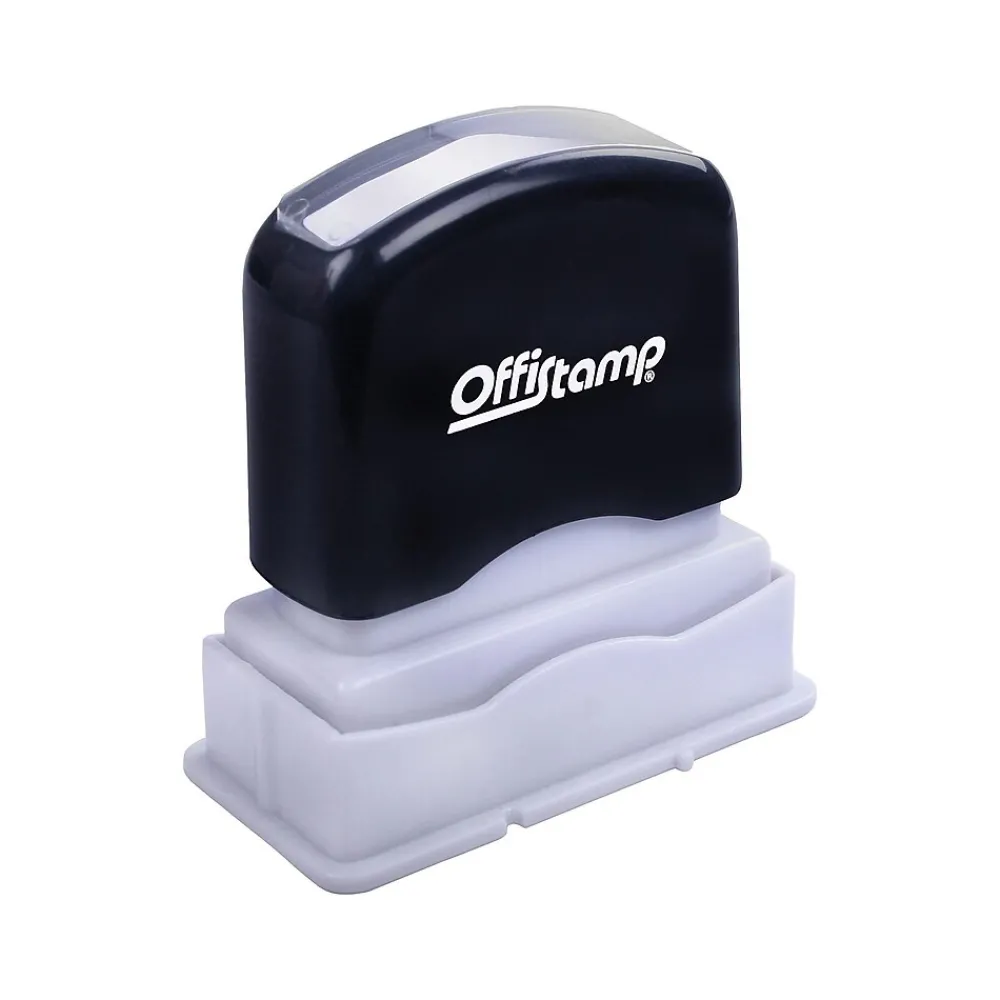 Stamps & Stamp Pads|Offistamp Pre-Inked Stamp, POSTED, Red Ink (034521)