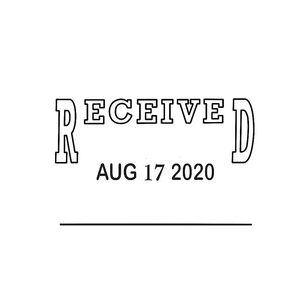 Stamps & Stamp Pads|Offistamp ® Traditional Date and Received Stamp