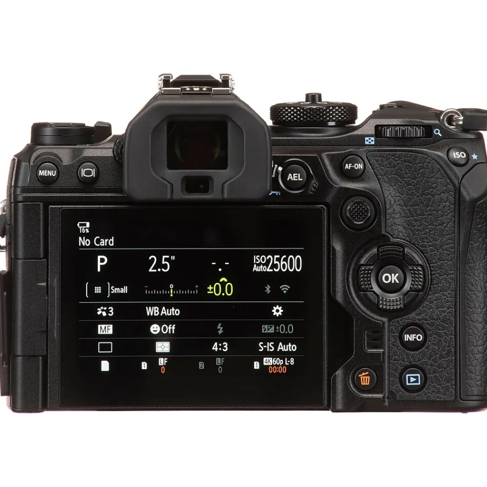 Olympus OM SYSTEM OM-1 20.4 Megapixel Mirrorless Camera Body Only, Black (V210010BU000)