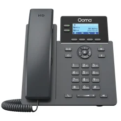 Ooma 2-Line VOIP Phone with Digital Answering, Black (2602W)