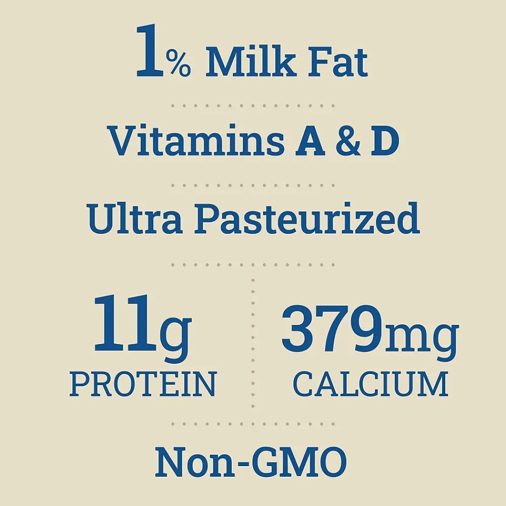 Organic Valley 1% Milk, 64 oz., 3/Pack (307-00349)